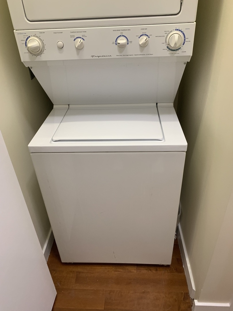 235 West Van Buren Street, Unit 3820 Chicago, IL 60607 - Photo 34 of 38 a close up view of washer and dryer