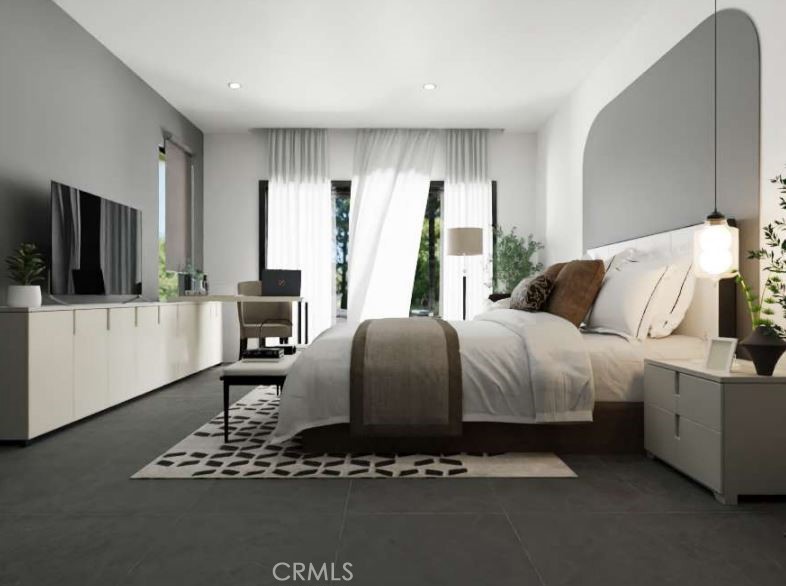 7032 Saddleback Road Joshua Tree, CA 92252 - Photo 8 of 40 a bedroom with a bed and wooden floor