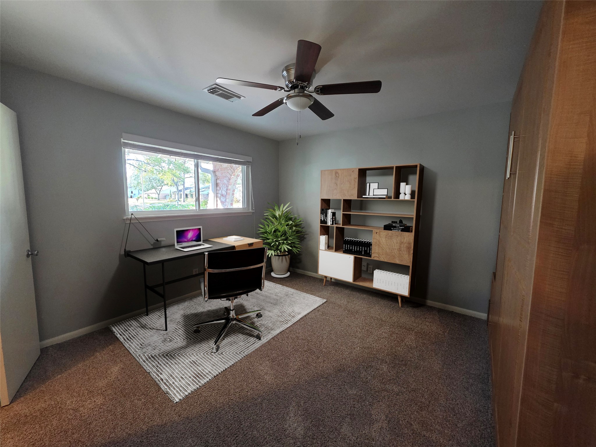 11219 Valley Spring Drive Houston, TX 77043 - Photo 16 of 31 Another view of secondary bedroom (4). Virtually staged