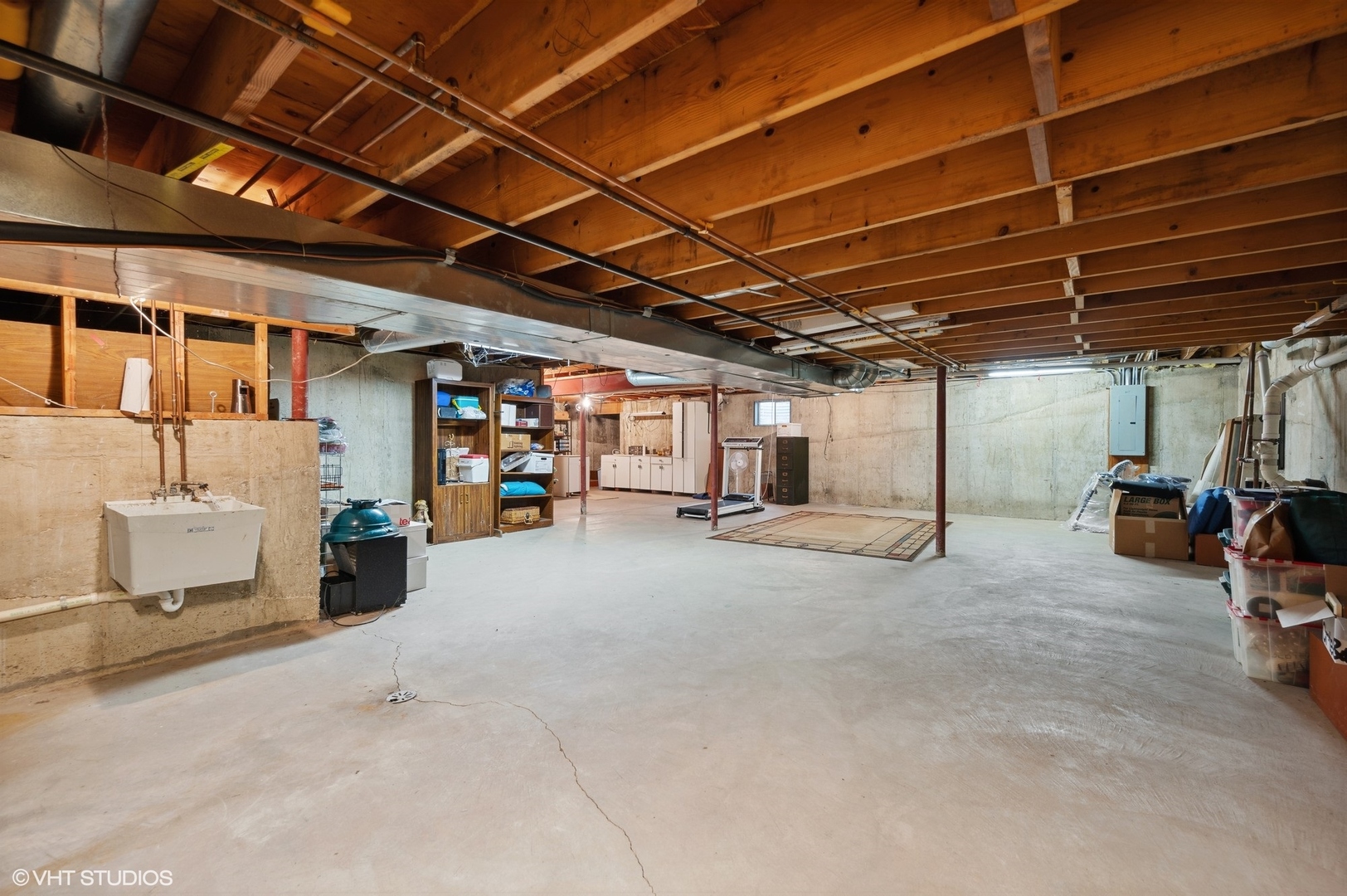 63 Overlook Drive Golf, IL 60029 - Photo 23 of 32 a view of empty room with wooden ceiling