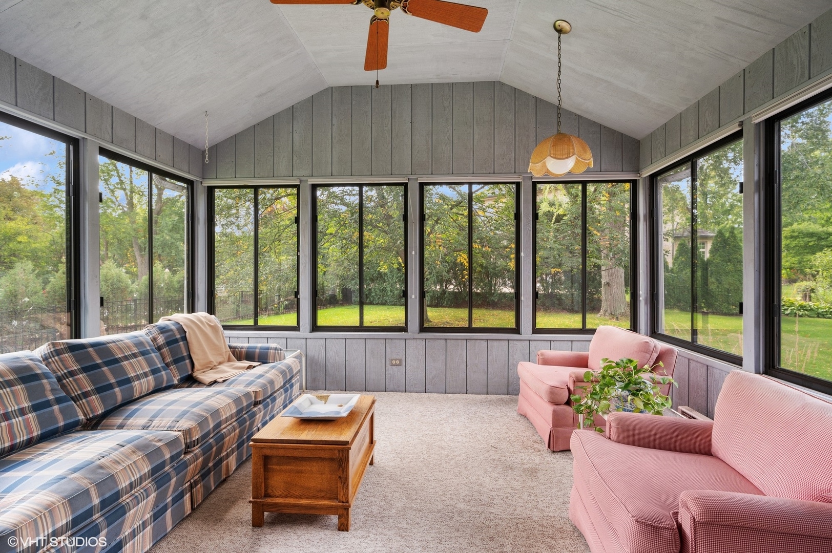 63 Overlook Drive Golf, IL 60029 - Photo 8 of 32 a living room with furniture and a floor to ceiling window