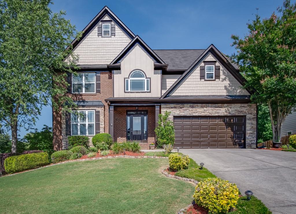 850 Stable View Loop Dallas, GA 30132 - Photo 1 of 1 Charming home with brick, stacked stone and shingled front