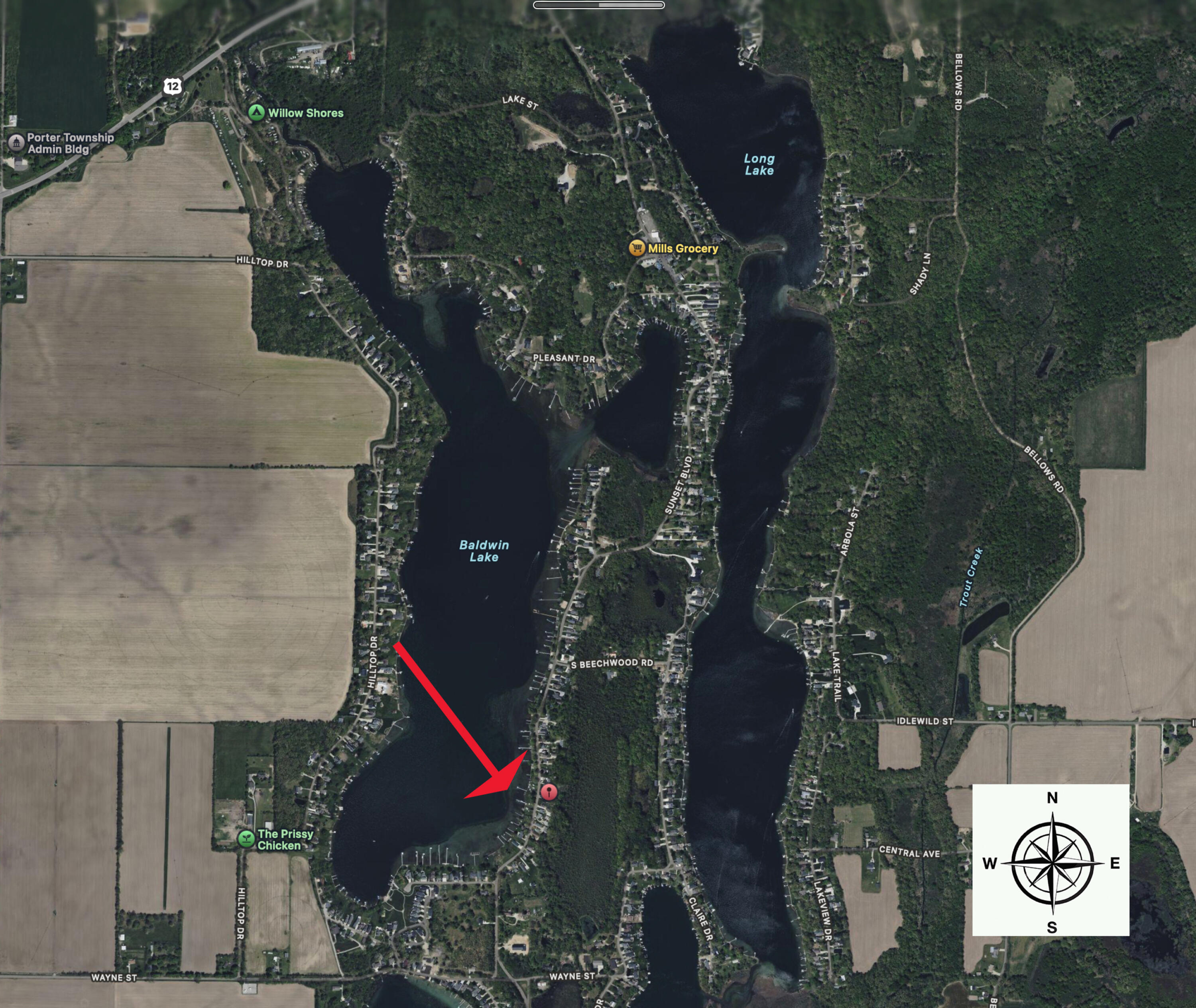 70649 Sunset Boulevard Union, MI 49130 - Photo 50 of 51 Overview Lake
