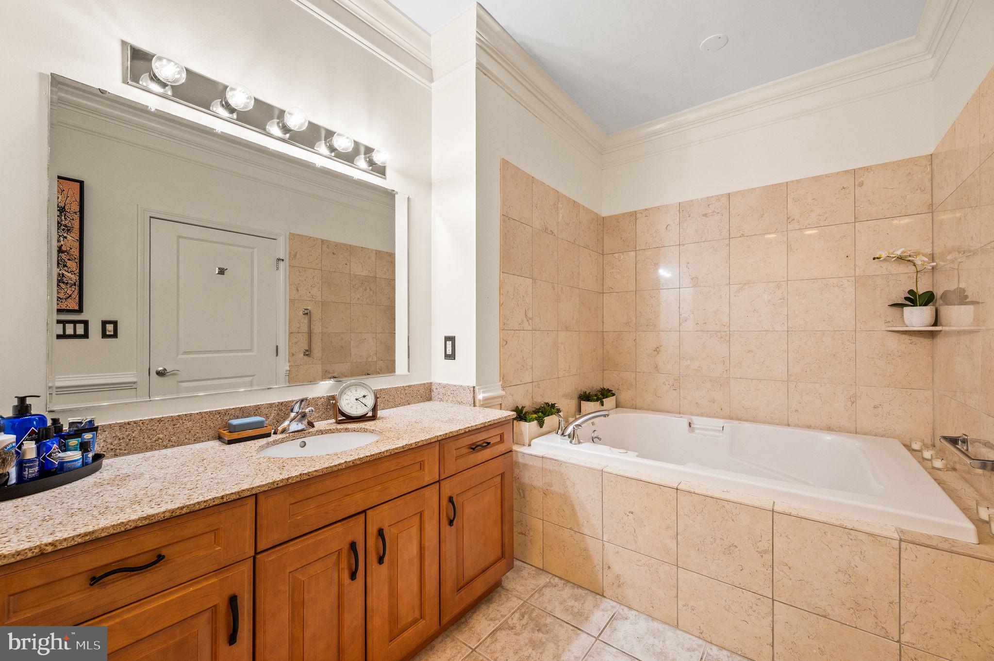 901 North Penn Street, Unit R1902 Philadelphia, PA 19123 - Photo 27 of 52 Owners Bathroom with Jacuzzi Soaking Tub