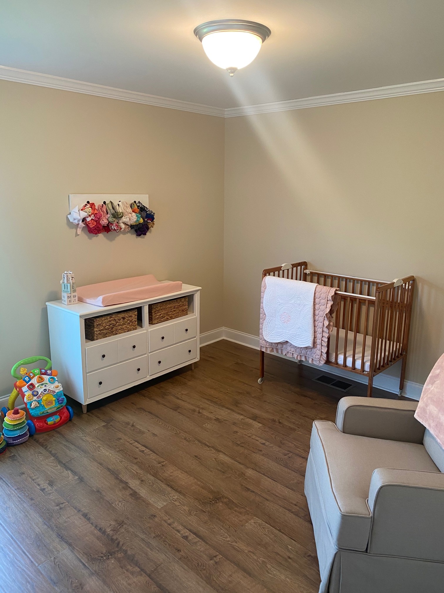 977 Oak Grove Road Goodspring, TN 38460 - Photo 14 of 27 a room with furniture and a wooden floor