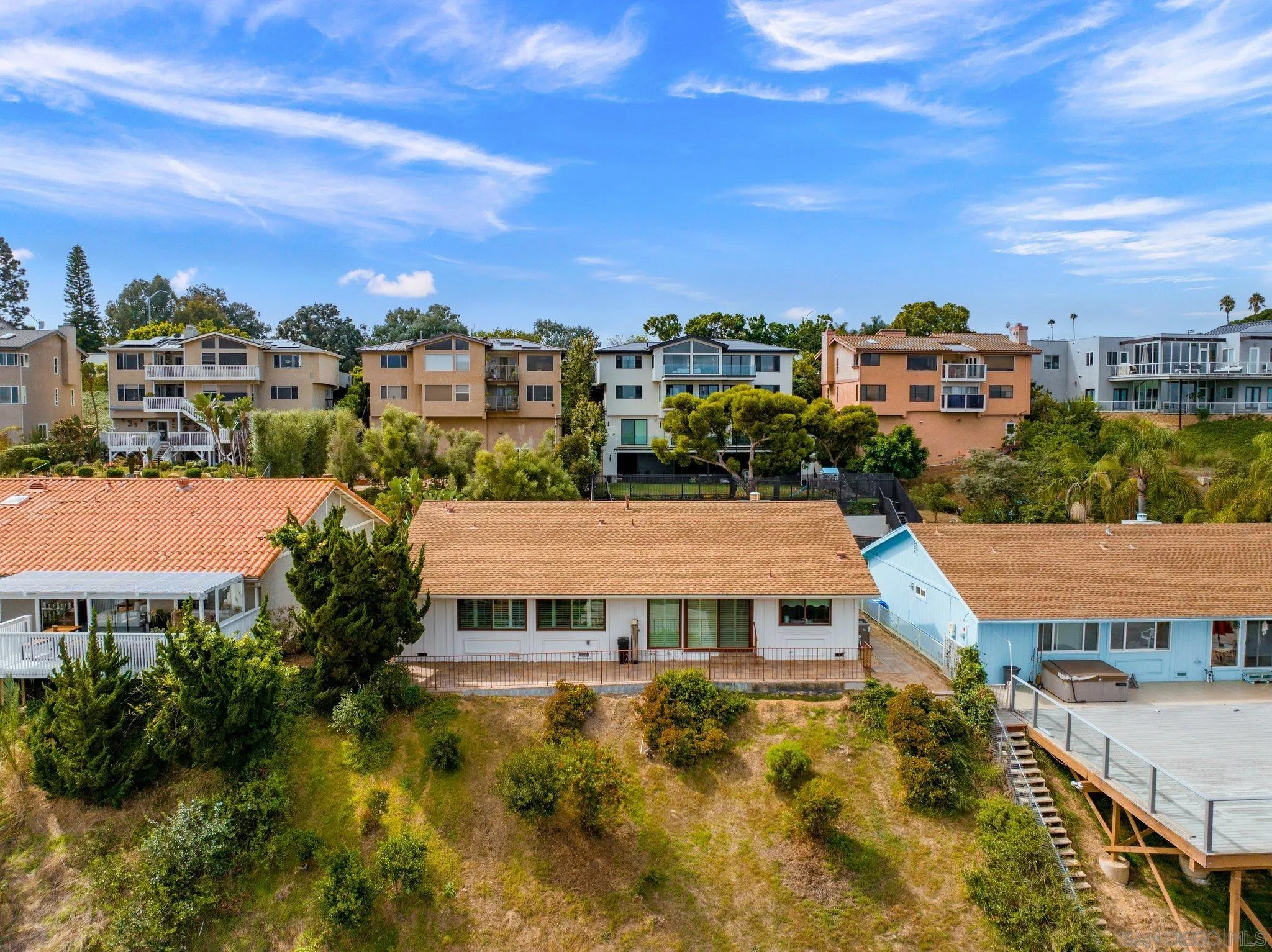 5668 Desert View Drive La Jolla, CA 92037 - Photo 18 of 23 a aerial view of a house next to a yard