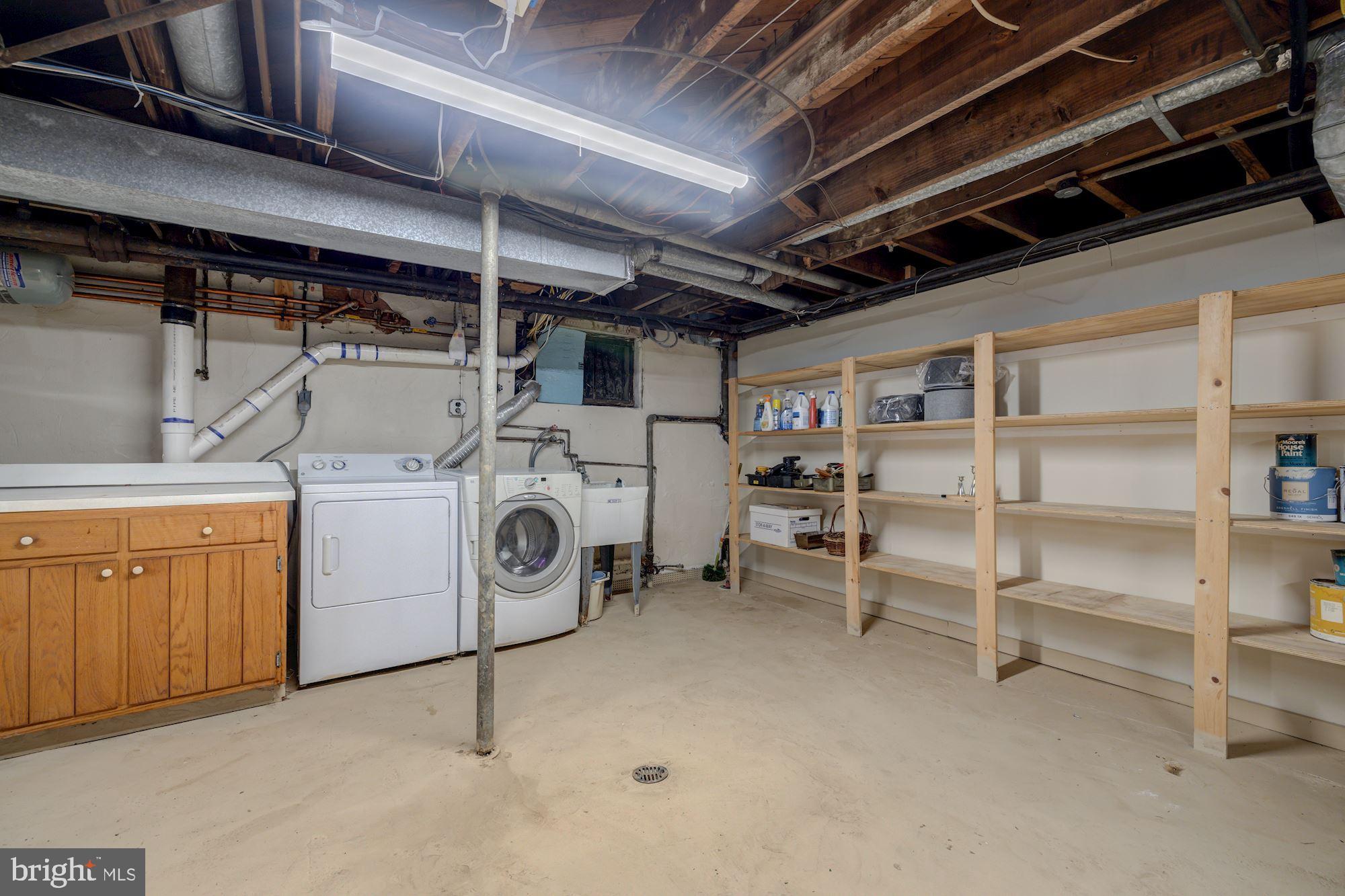 3932 Military Road Northwest Washington, DC 20015 - Photo 30 of 36 Lower Level Laundry/Expansive storage