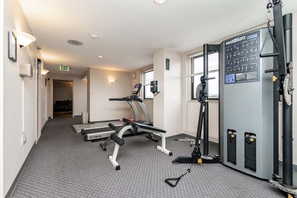 1933 Commonwealth Avenue, Unit 108 Boston, MA 02135 - Photo 27 of 27 a view of a room with gym equipment