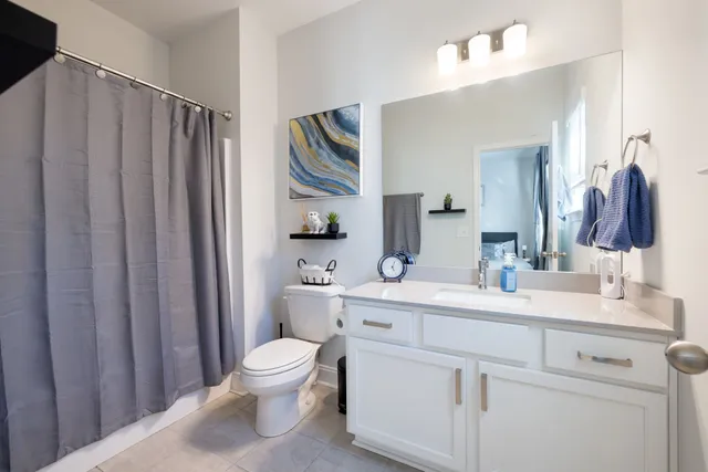 a view of a city with tall buildings