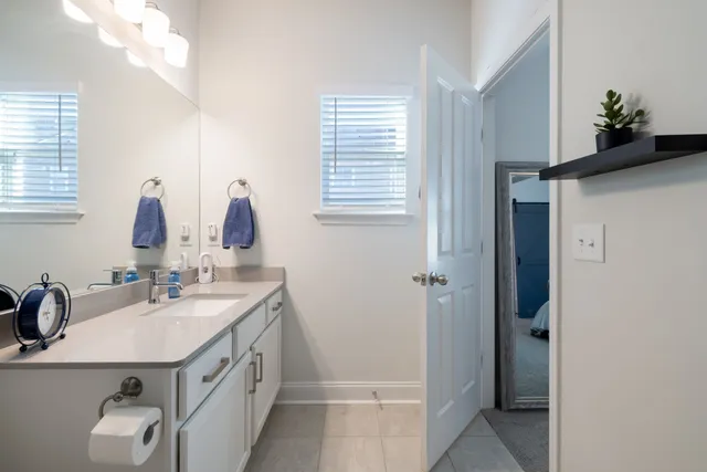 a view of a city with lawn chairs