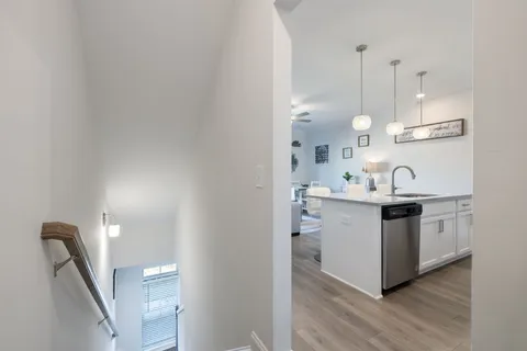 a view of a cars parking space