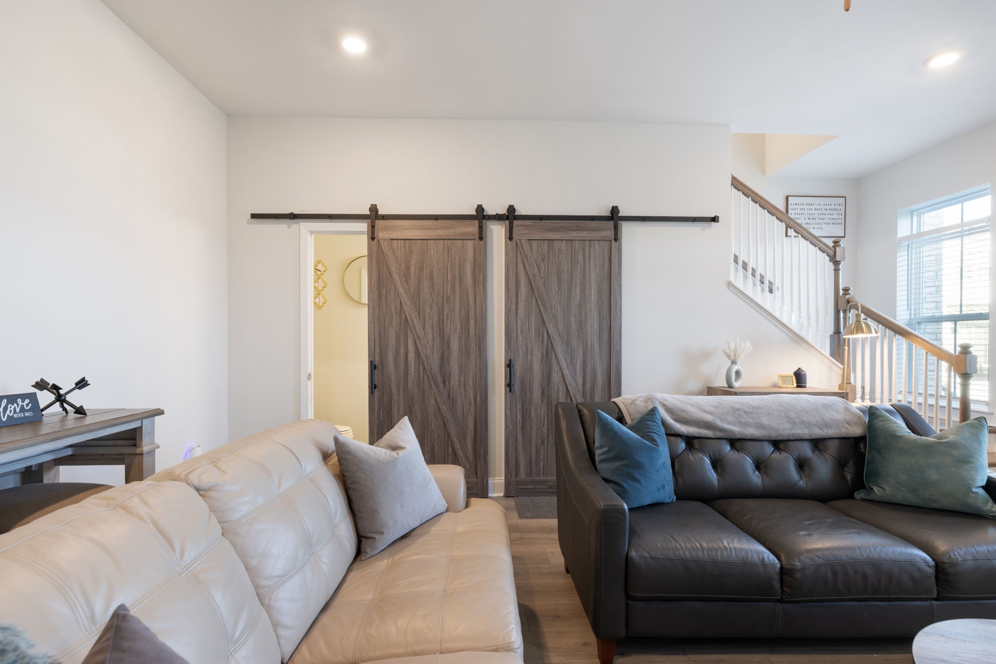 4018 Orsman Lane Antioch, TN 37013 - Photo 49 of 75 a living room with furniture and a stairs