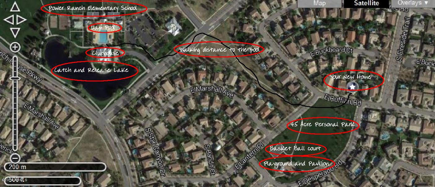 4630 East Ruffian Road Gilbert, AZ 85297 - Photo 25 of 31 The Great Neighborhood Map !!