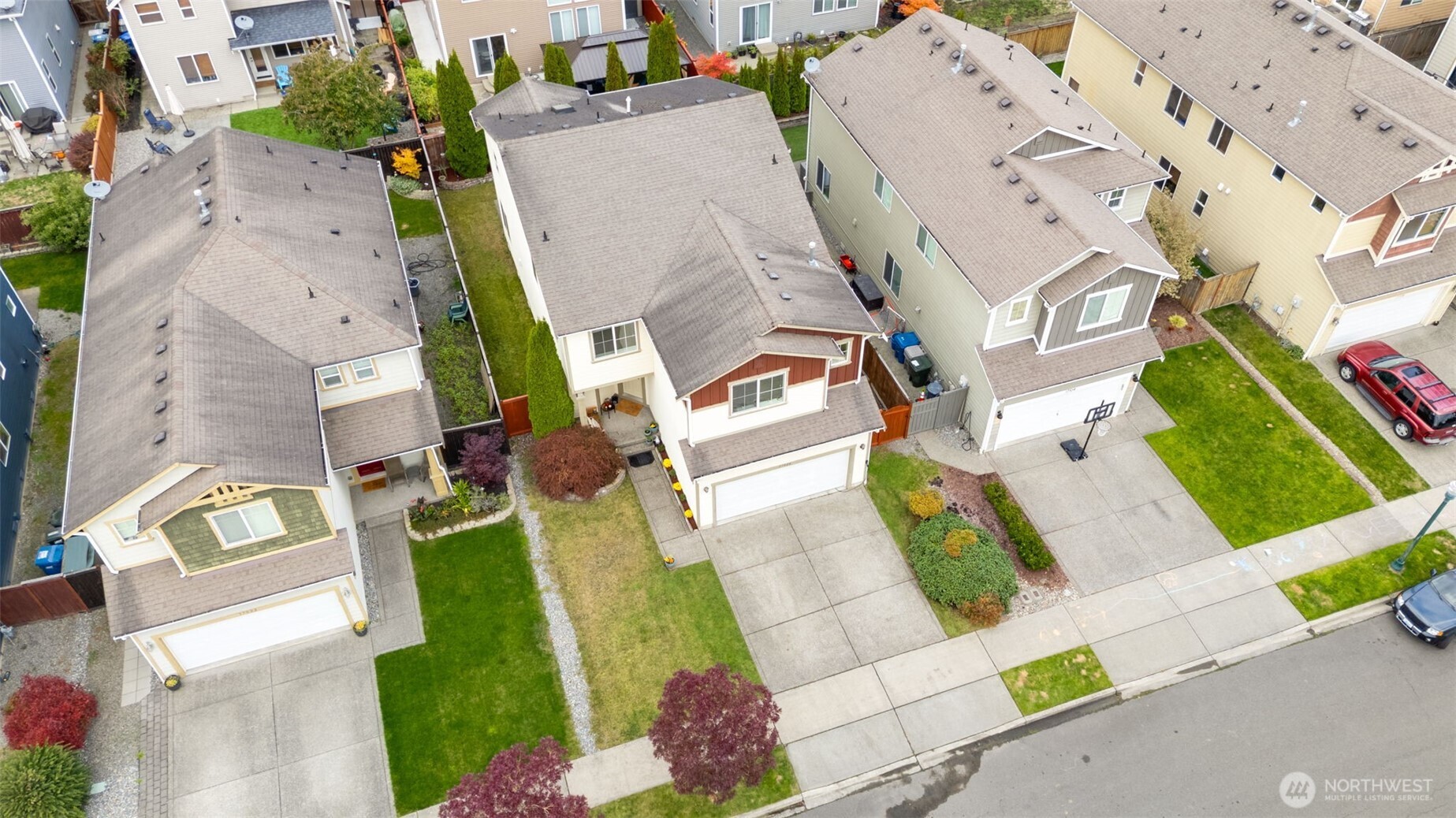 17026 Southeast 263rd Street Covington, WA 98042 - Photo 38 of 40 an aerial view of residential houses with outdoor space