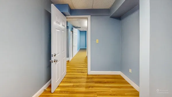 a view of a staircase