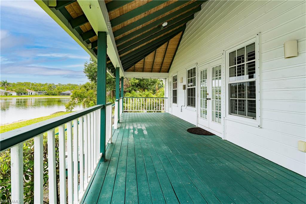 3988 Reflection Court Naples, FL 34109 - Photo 30 of 50 Large Back Porch with view of Lake