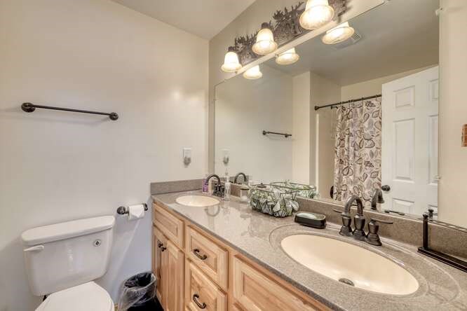 2121 Die Bend Road Murphy, NC 28906 - Photo 38 of 47 a bathroom with a double vanity sink mirror and toilet