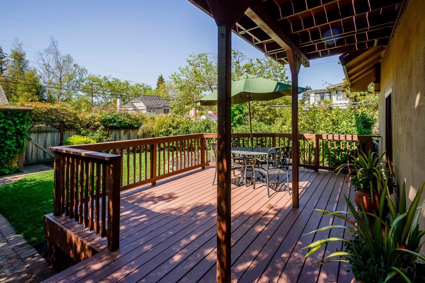 1601 Broadway Burlingame, CA 94010 - Photo 19 of 23 a view of a porch with wooden floor