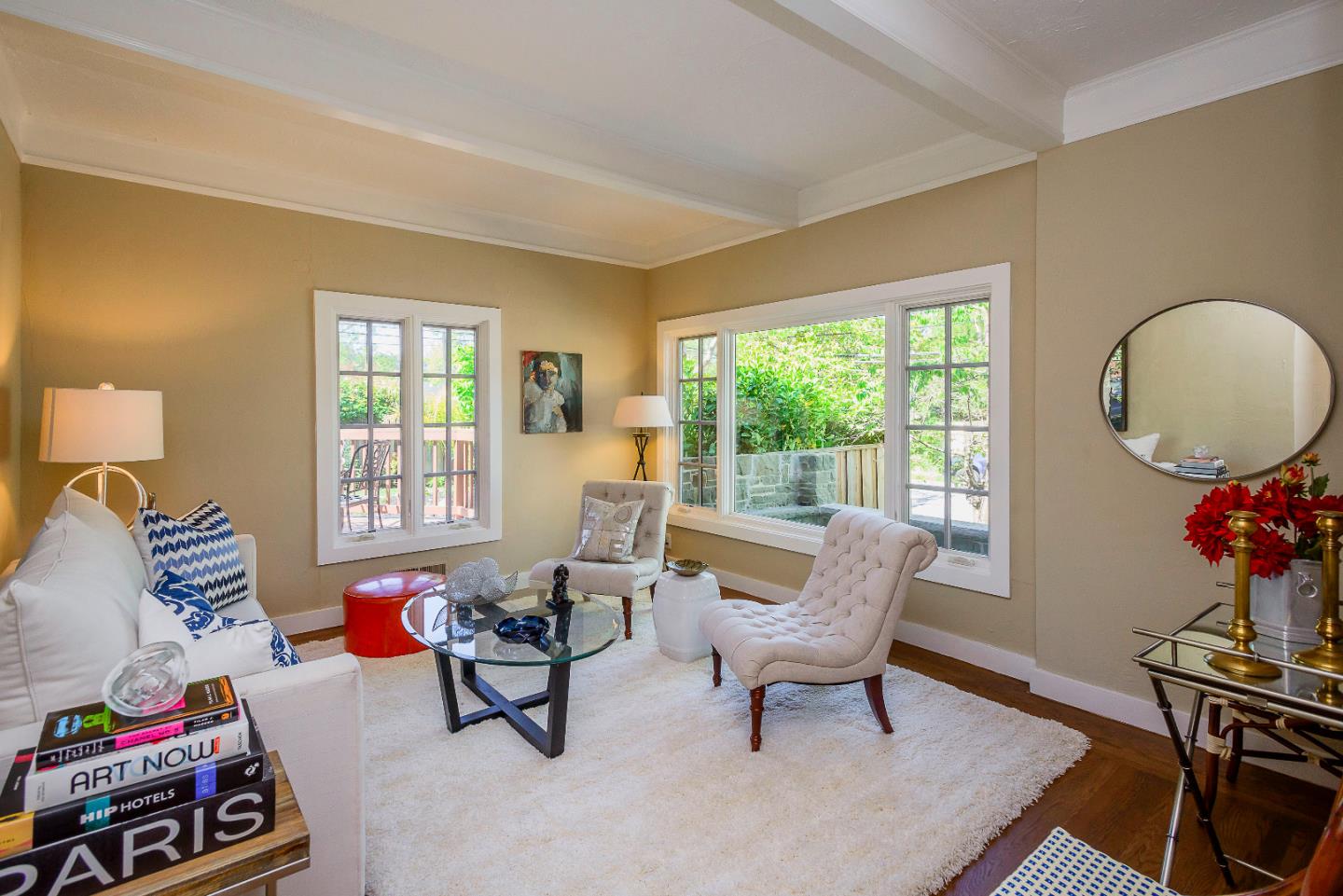 1601 Broadway Burlingame, CA 94010 - Photo 2 of 23 a living room with furniture and a window