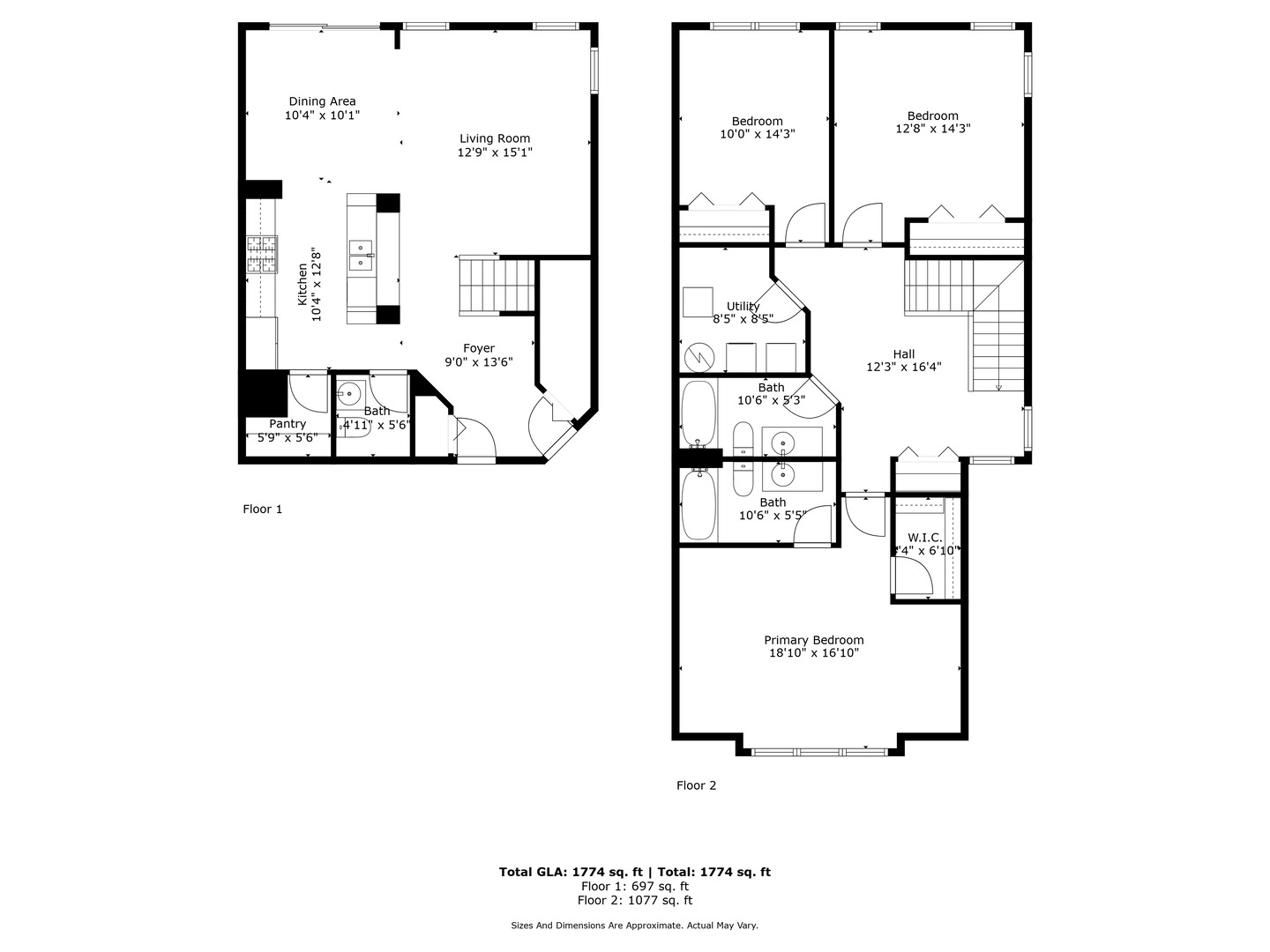 1034 Turin Drive Hampshire, IL 60140 - Photo 23 of 23 a picture of a floor plan