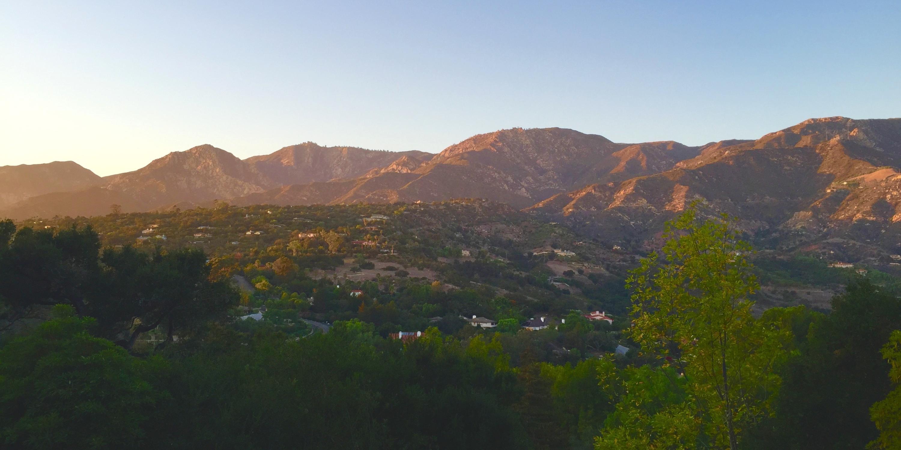 1202 Las Alturas Road Santa Barbara, CA 93103 - Photo 13 of 17 a view of a city with mountains in the background