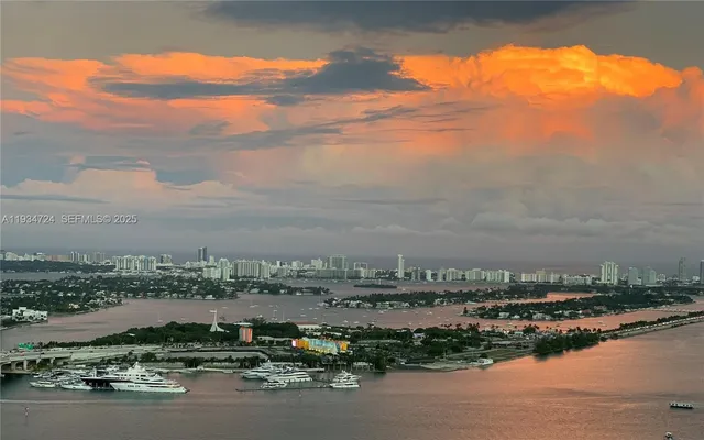 an aerial view of a city