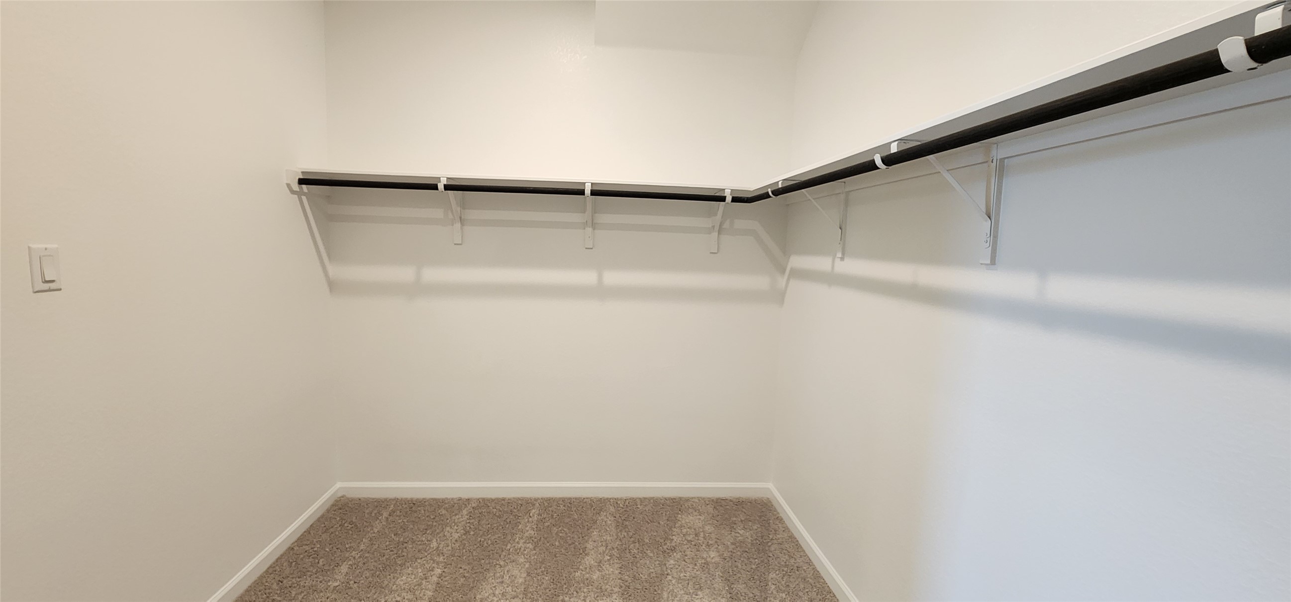 148 Los Olives Lane Georgetown, TX 78628 - Photo 24 of 38 Walk in closet featuring light carpet