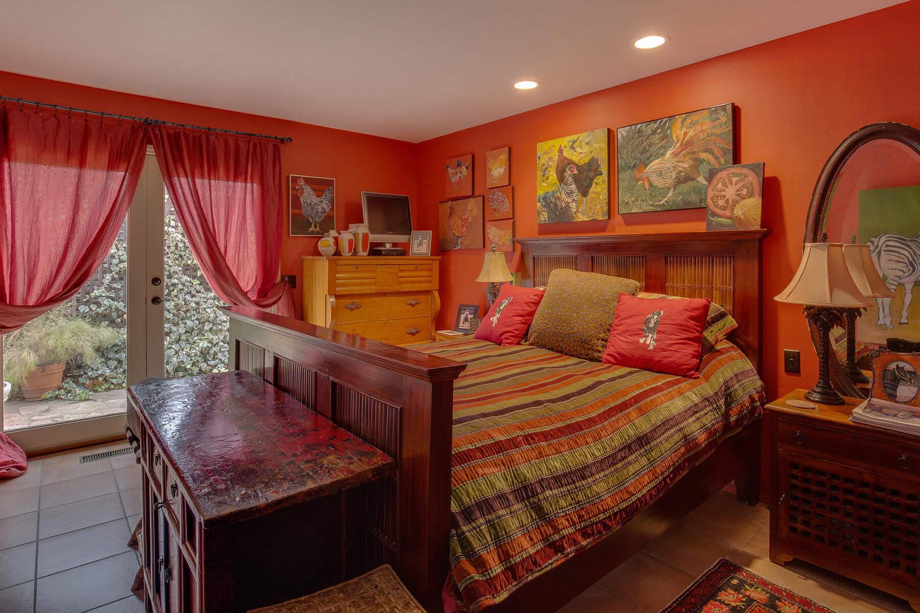 137 3rd Street Solvang, CA 93463 - Photo 14 of 24 a bed room with furniture and a air conditioner vent