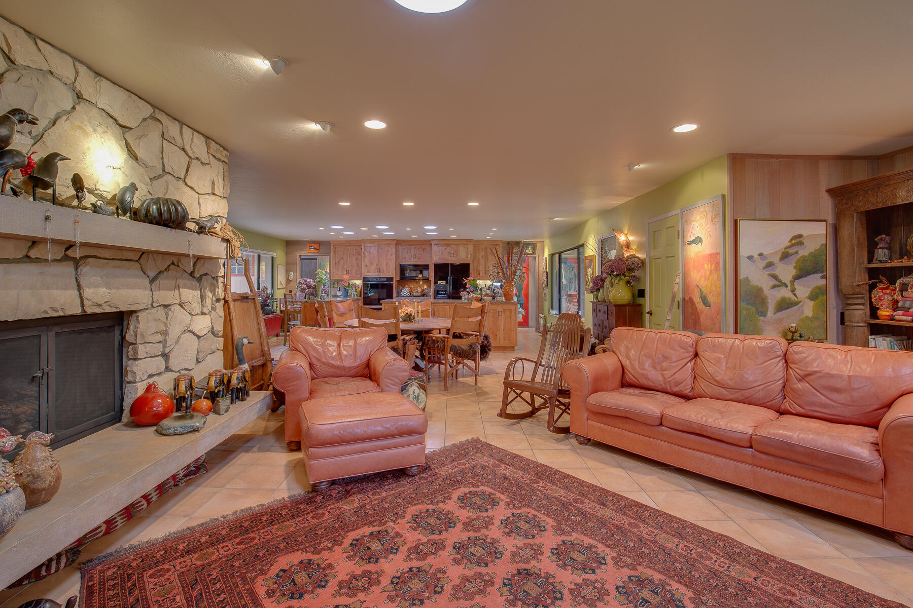 137 3rd Street Solvang, CA 93463 - Photo 6 of 24 a living room with furniture and a fireplace