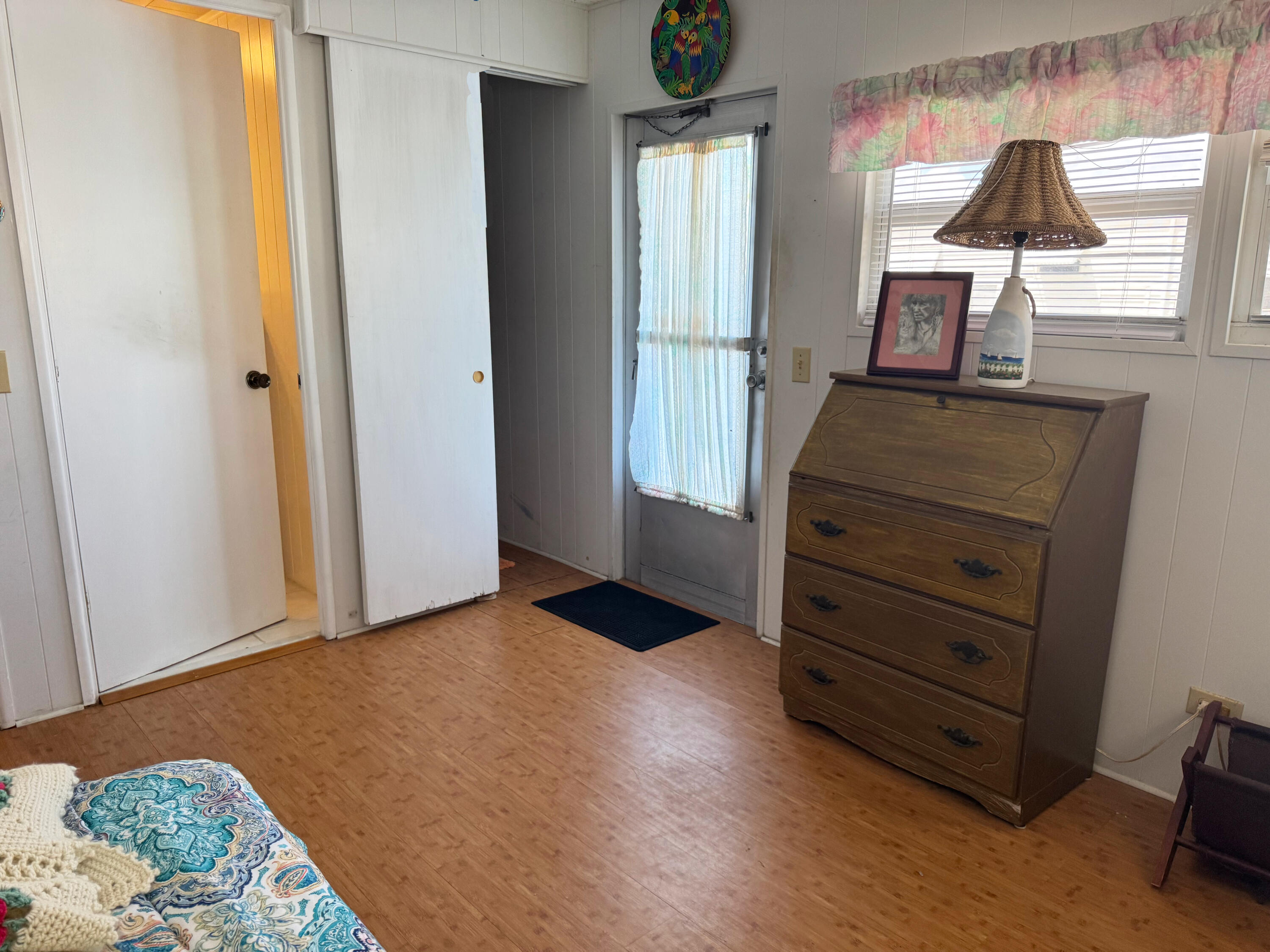 205 South Ibis Drive, Unit R Briny Breezes, FL 33435 - Photo 30 of 38 a view of bedroom with furniture and window