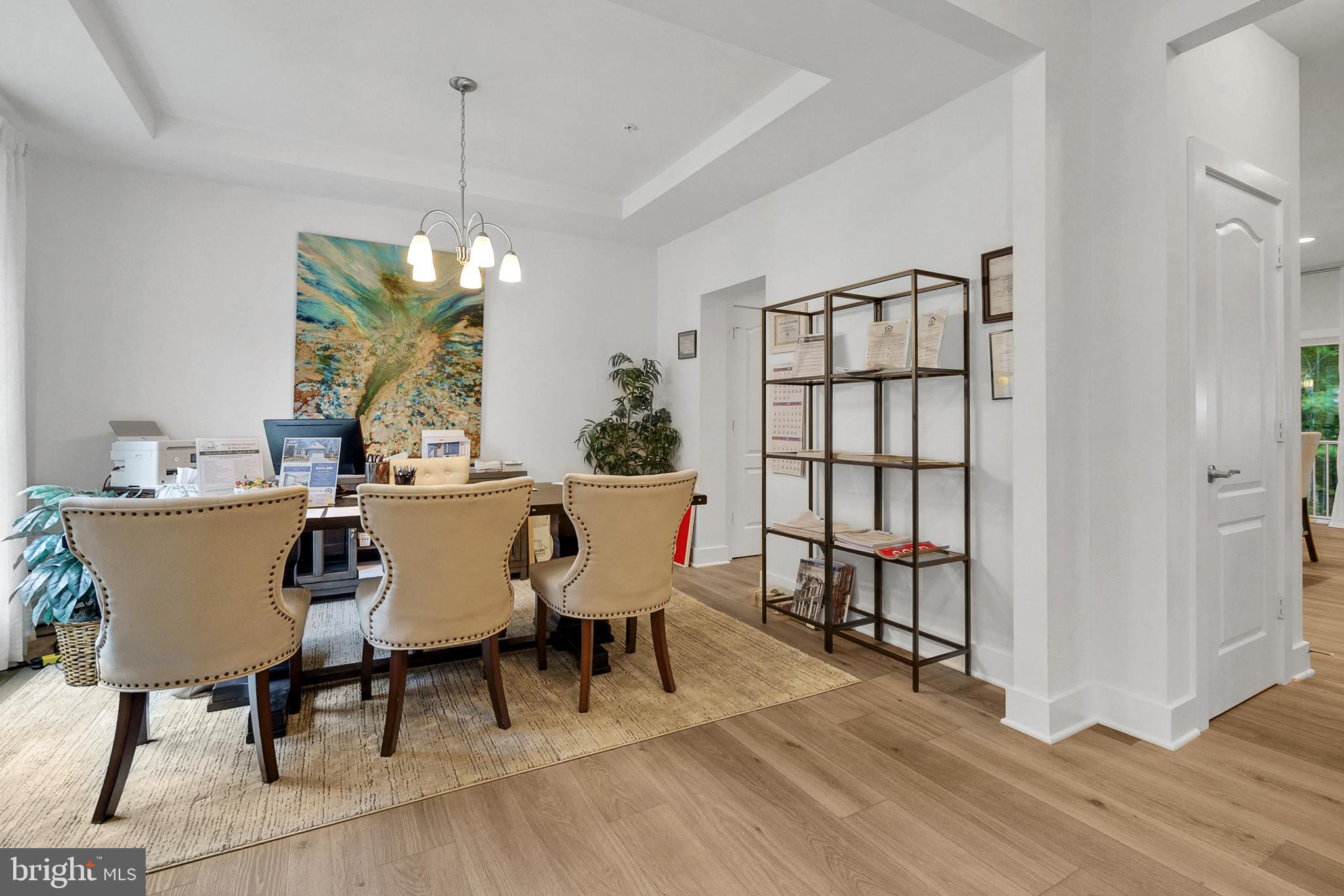 Lot#1 Midhill Road Spring Grove, PA 17362 - Photo 10 of 37 a dining room with furniture a chandelier and wooden floor
