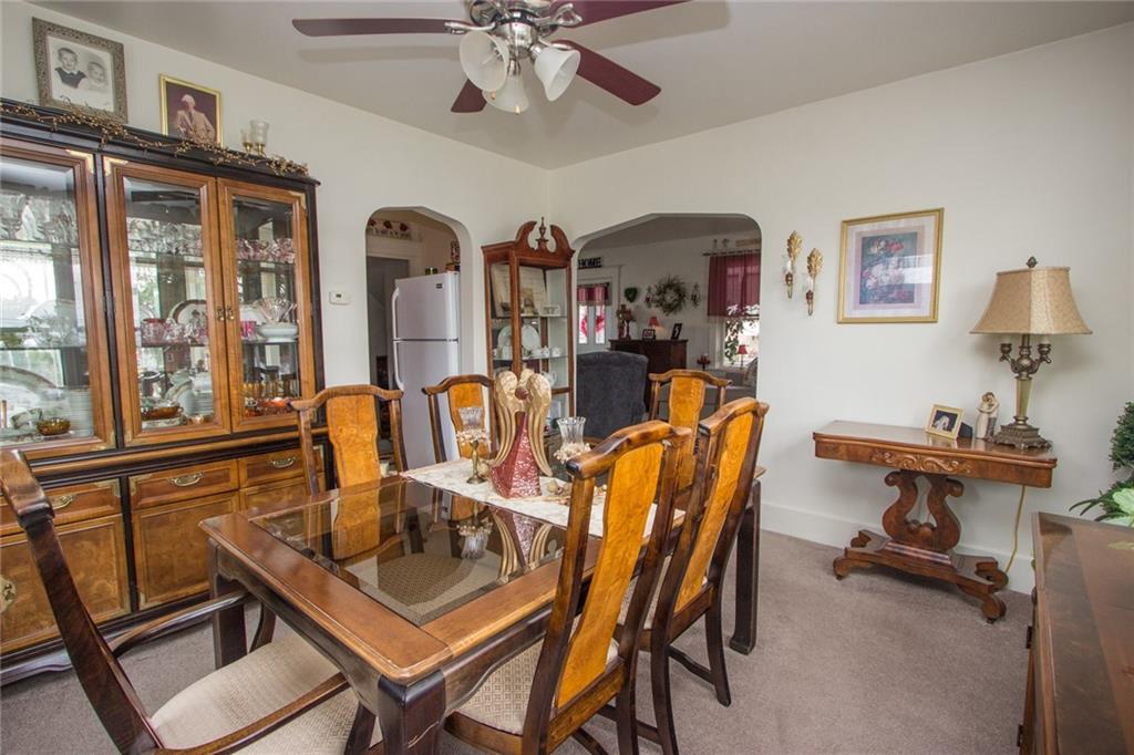 307 Darlington Road Beaver Falls, PA 15010 - Photo 16 of 21 A formal Dining Room is a great gathering place for the family. Note the flow to kitchen at left and Living Room straight ahead.