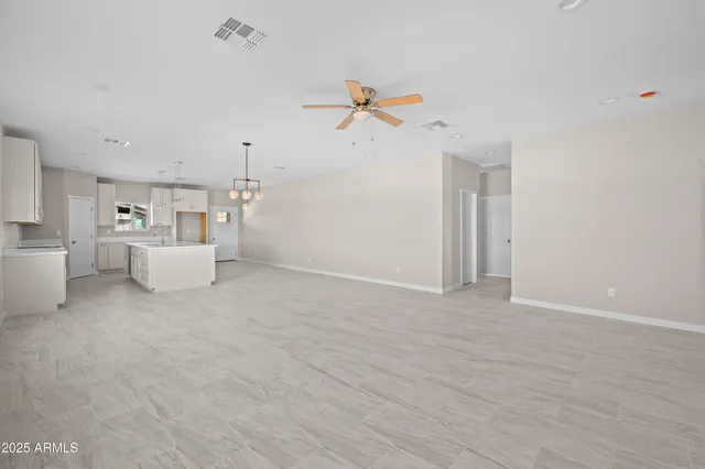 a view of a livingroom with an empty space