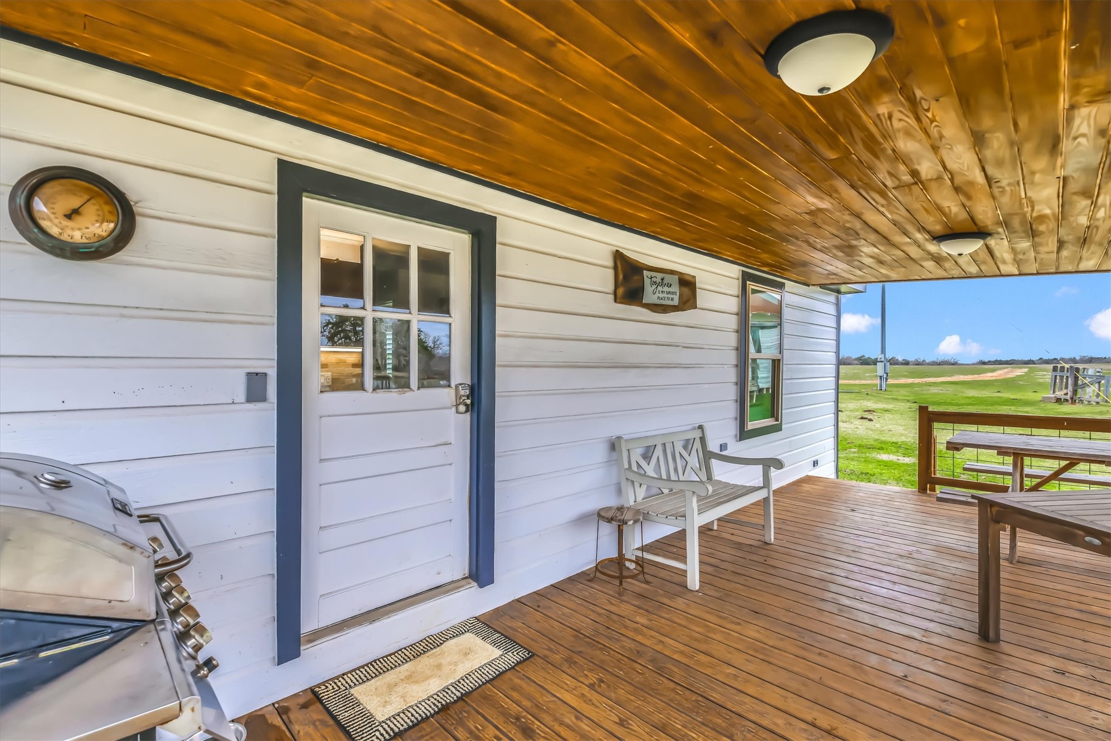 2810 West Old Lockhart Road Muldoon, TX 78949 - Photo 26 of 42 Lil House side porch entry