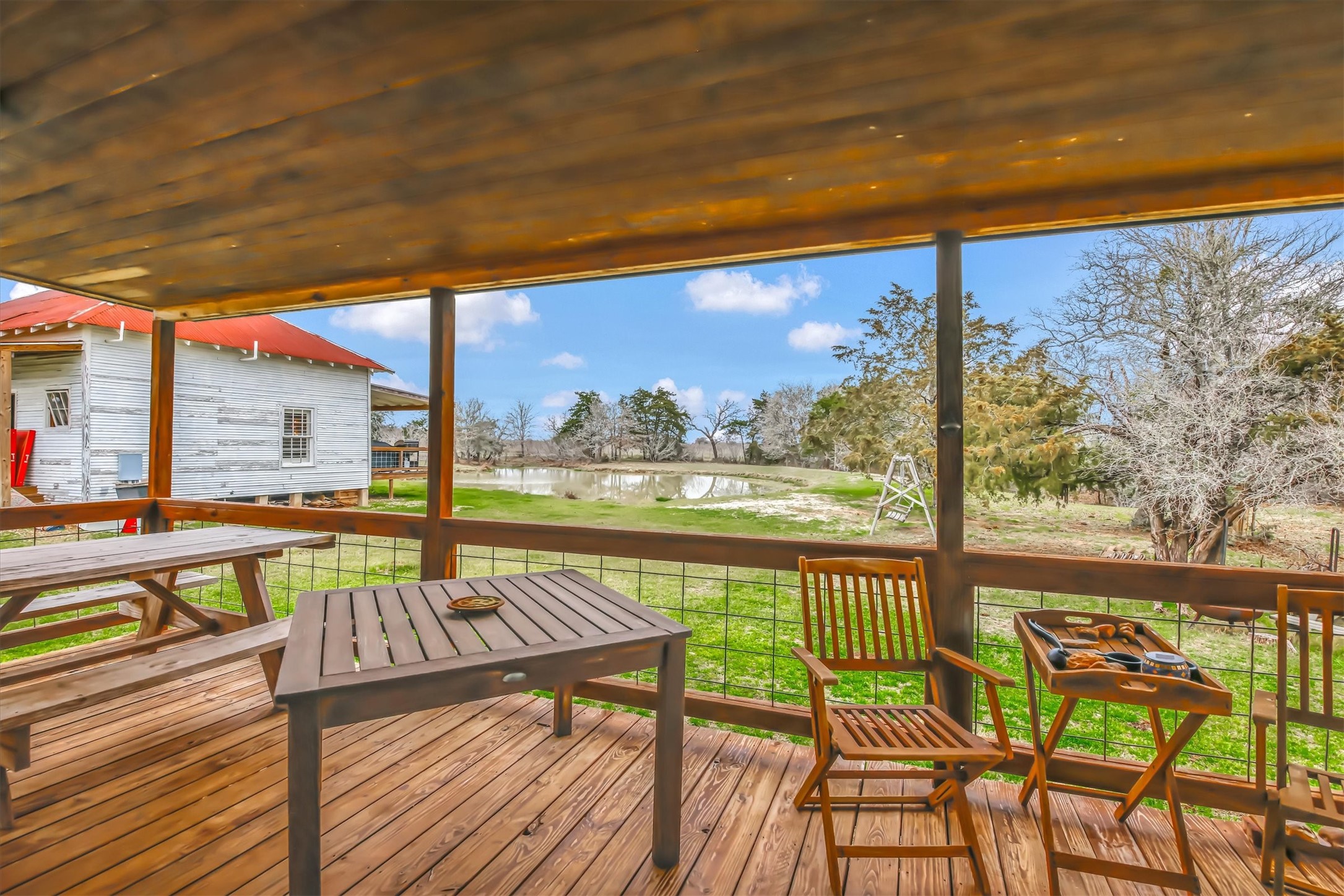 2810 West Old Lockhart Road Muldoon, TX 78949 - Photo 28 of 42 Lil House side porch
