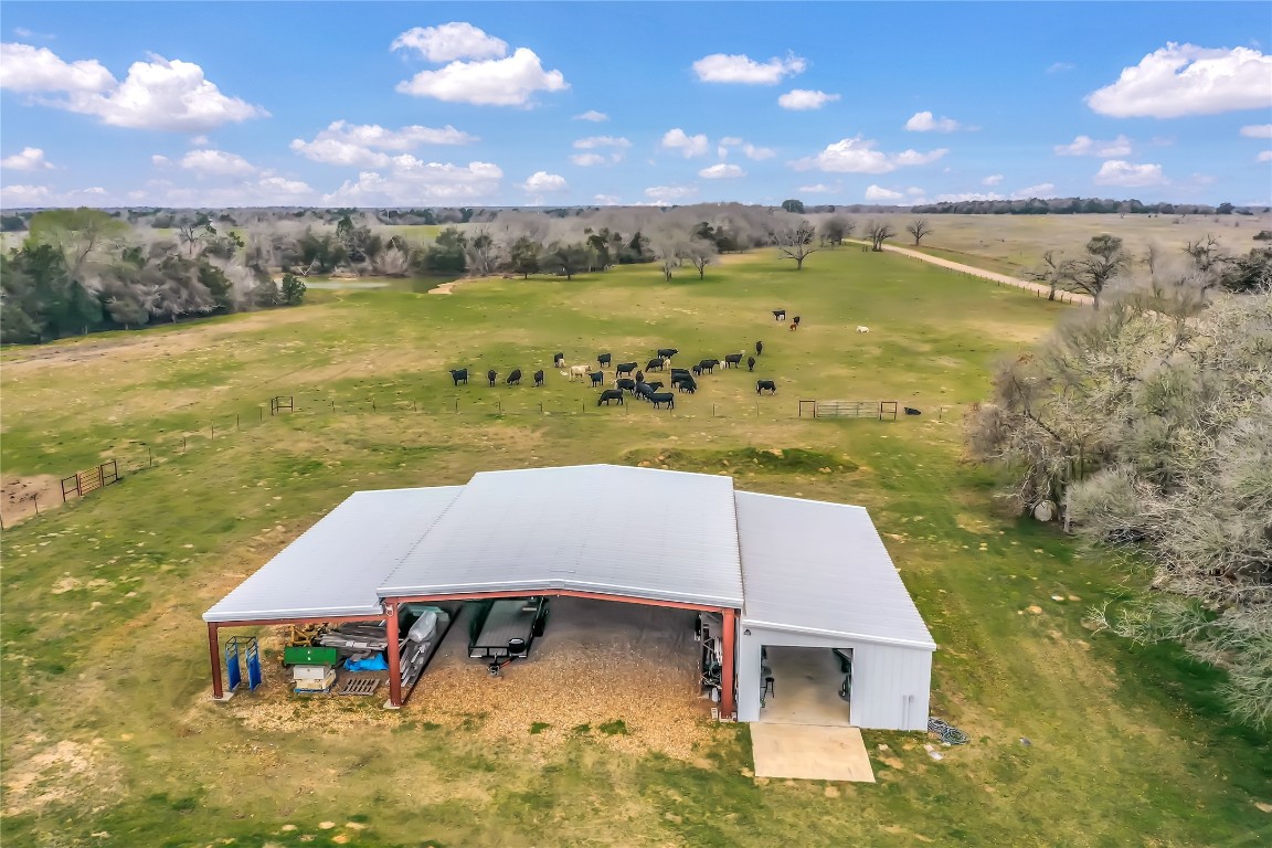 2810 West Old Lockhart Road Muldoon, TX 78949 - Photo 40 of 42 Barn & pasture aerial