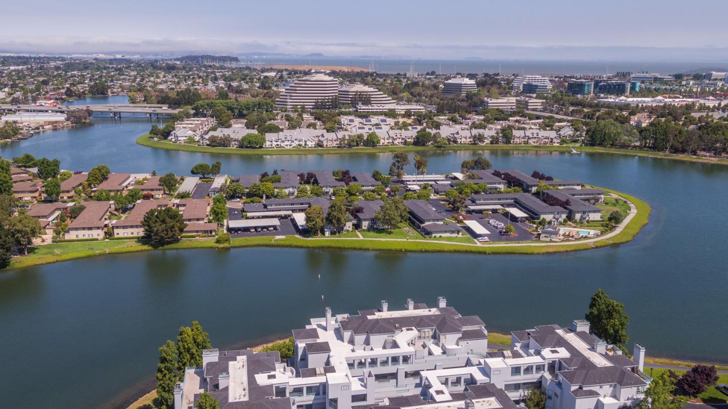 720 Promontory Point Lane, Unit 2106 Foster City, CA 94404 - Photo 34 of 35 an aerial view of water body with boats and trees all around
