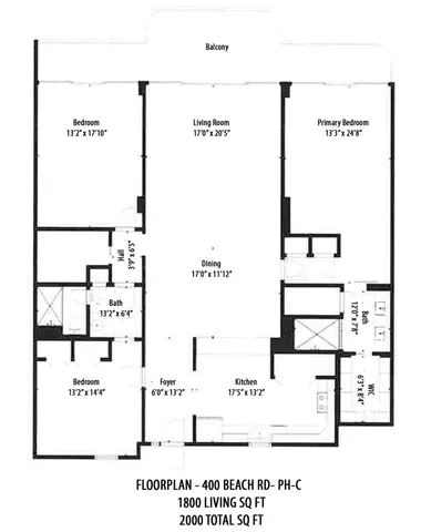 $1,695,000 | 400 South Beach Road, Unit PHC, Tequesta, FL 33469