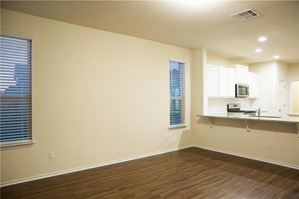 a view of an empty room