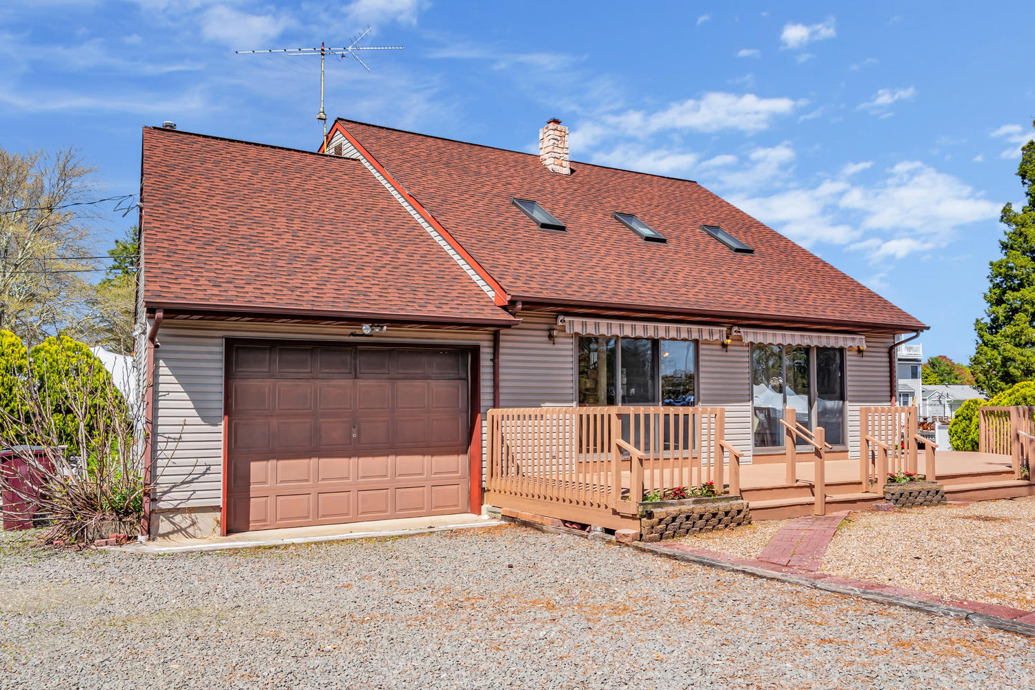 19 North Island Road Bayville, NJ 08721 - Photo 48 of 54 a front view of a house with a garage