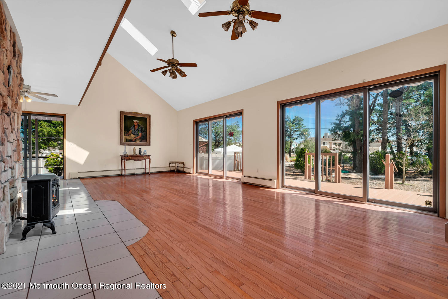 19 North Island Road Bayville, NJ 08721 - Photo 8 of 54 a view of an entryway with wooden floor and door
