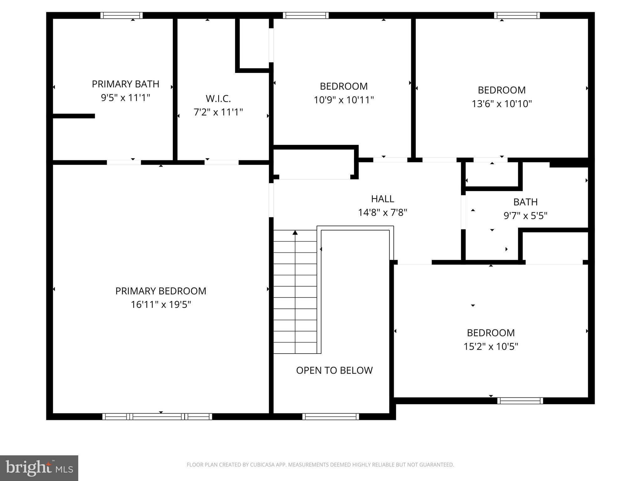 4620 Silver Spring Road Perry Hall, MD 21128 - Photo 74 of 75 Floor Plan 2nd level / Dimensions are estimated