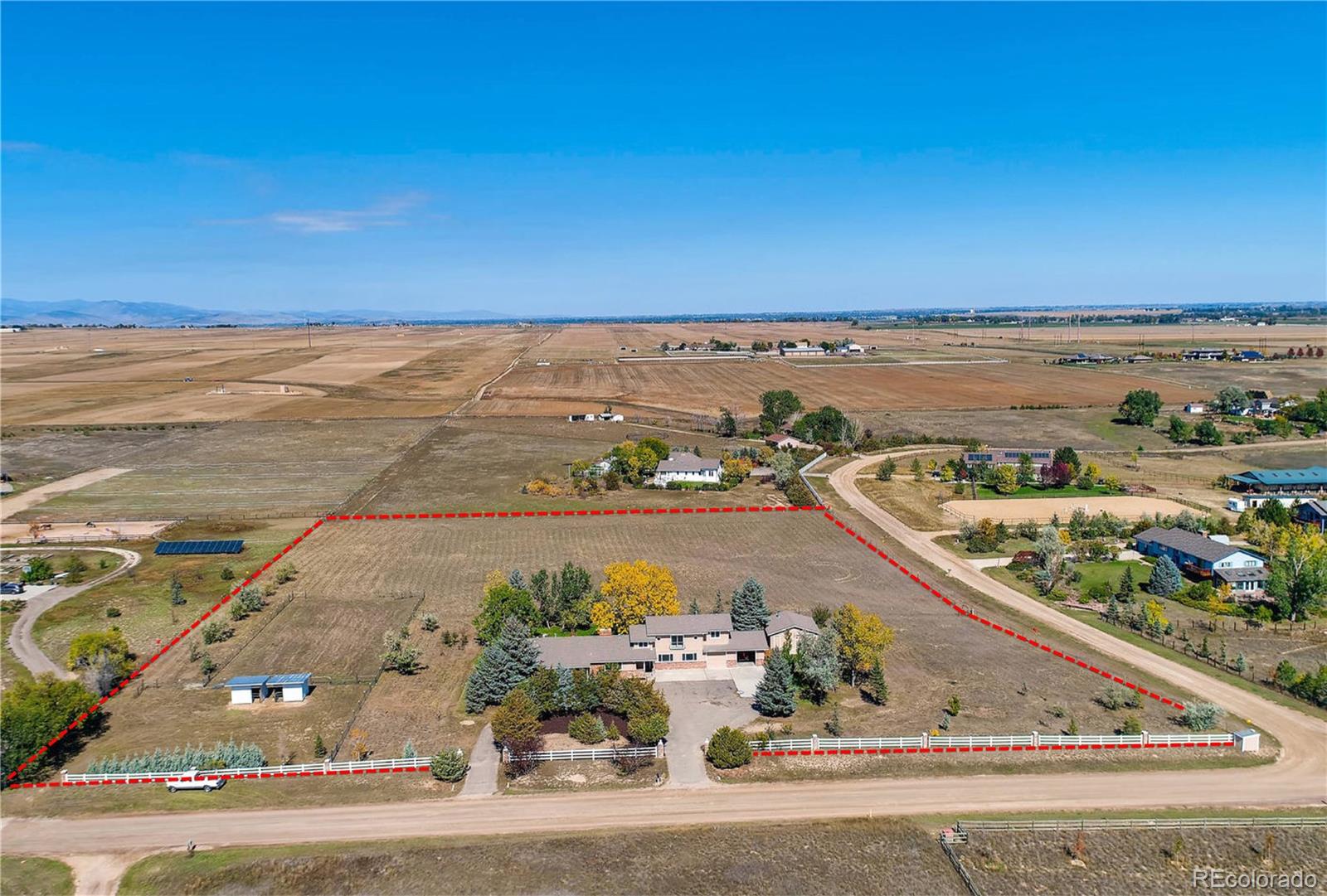 9907 Phillips Road Lafayette, CO 80026 - Photo 2 of 31 an aerial view of ocean and residential houses with outdoor space