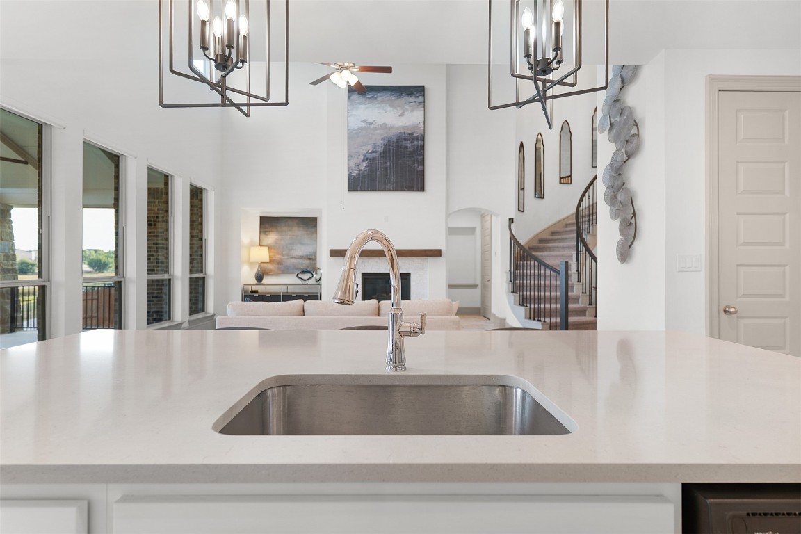 234 Rio Ranchero Road Georgetown, TX 78628 - Photo 21 of 39 Kitchen View to Living Room