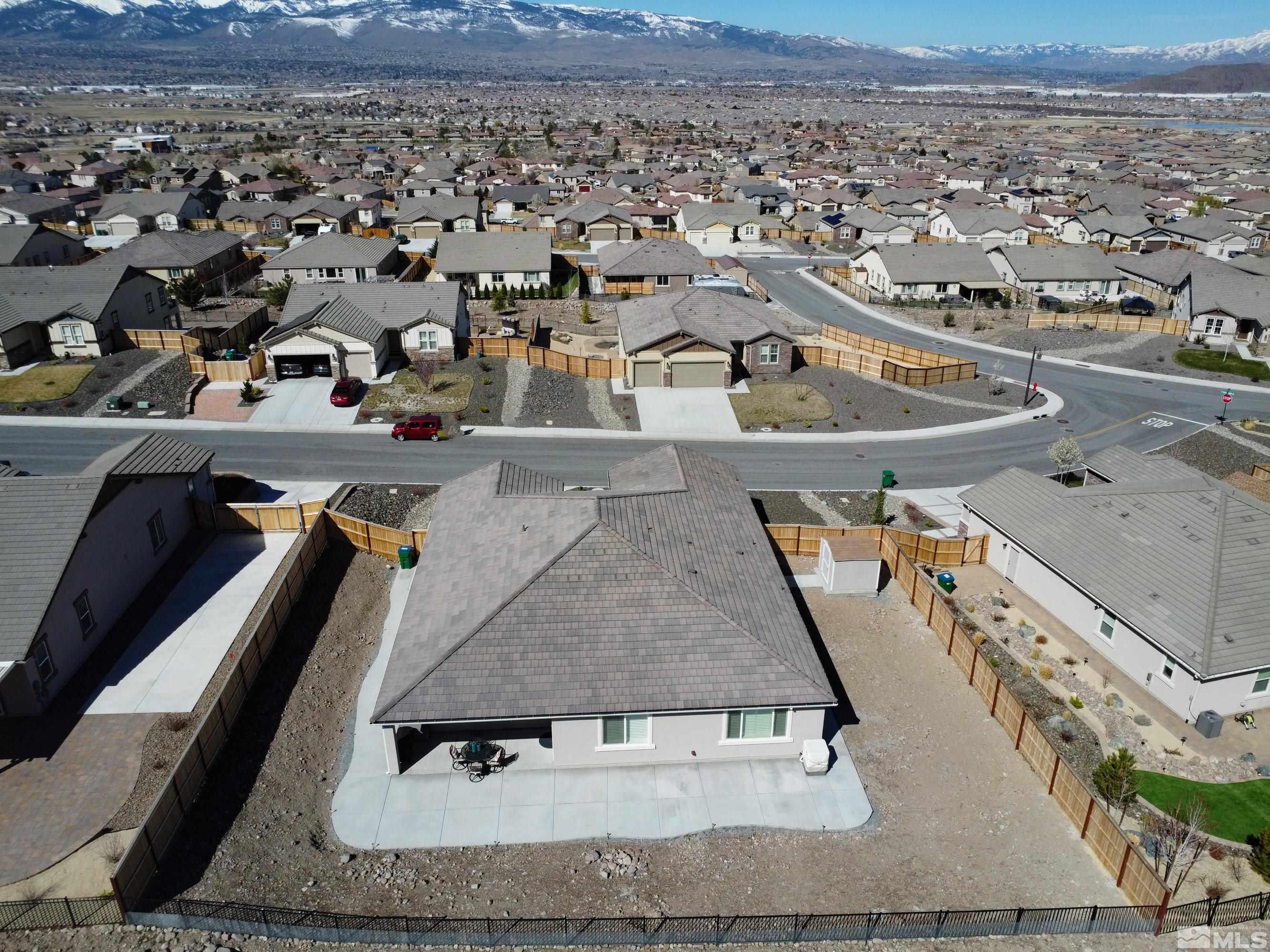 10310 Alchemy Way Reno, NV 89521 - Photo 28 of 30 an aerial view of a house with a garden
