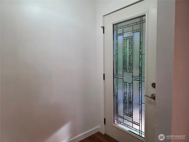 a view of front door