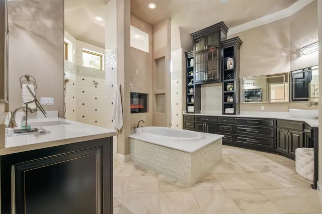 a kitchen with a sink stove and refrigerator