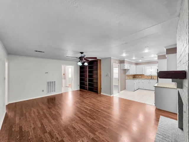 wooden floor in an empty room