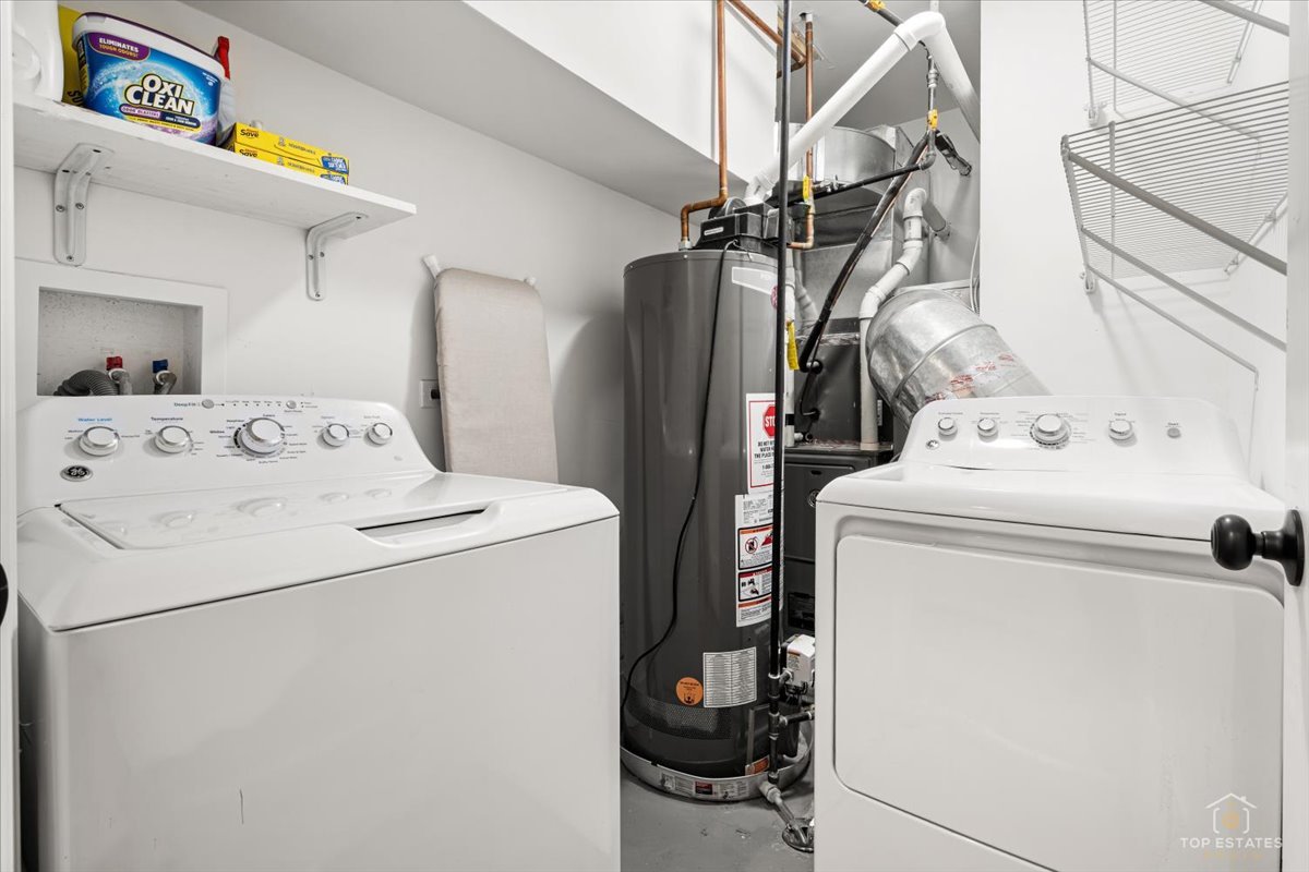 3432 West Belden Avenue, Unit G Chicago, IL 60647 - Photo 30 of 32 a utility room with dryer and washer