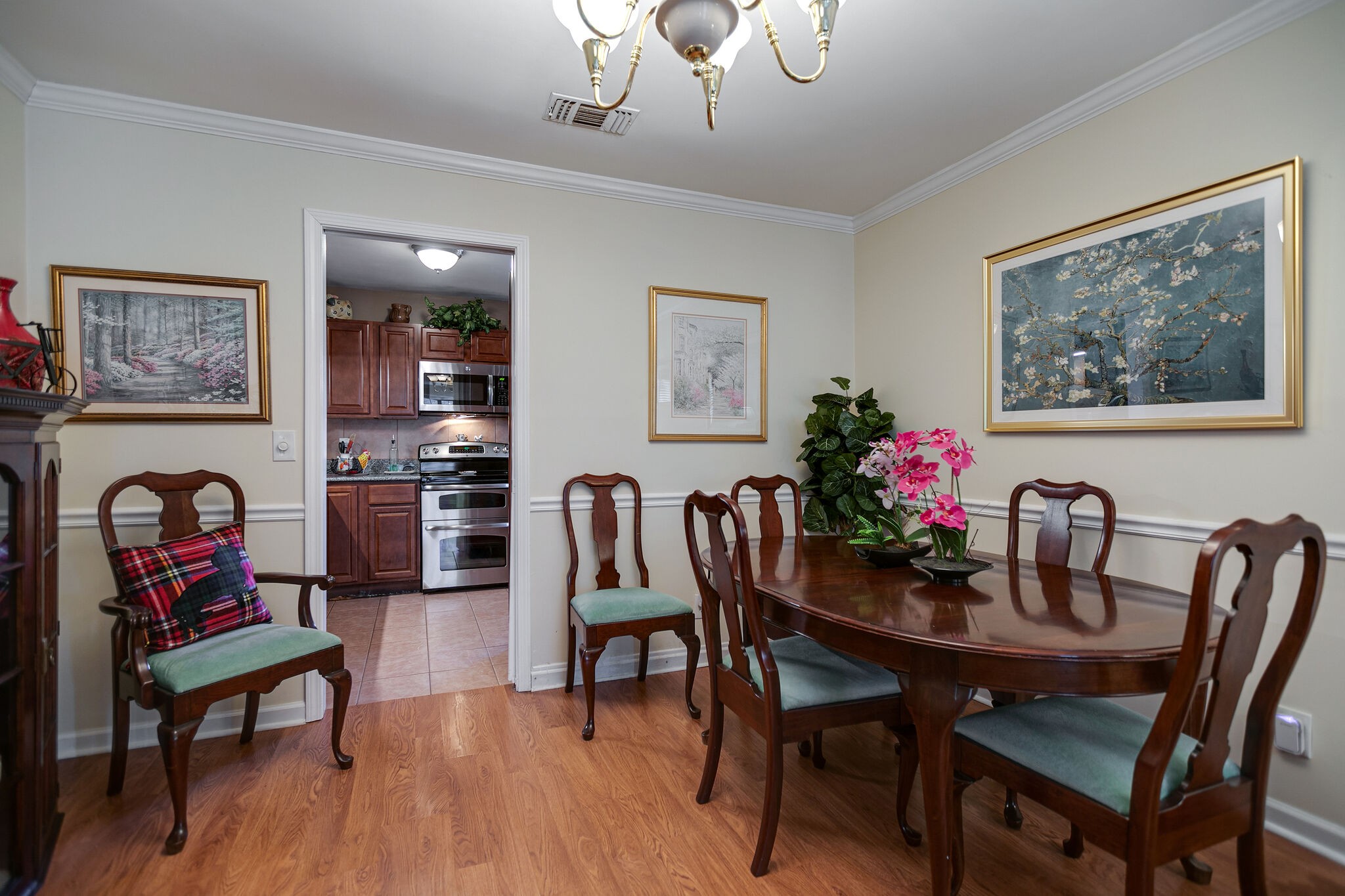 1011 General George Patton Road Nashville, TN 37221 - Photo 8 of 30 a dining room with furniture and wooden floor